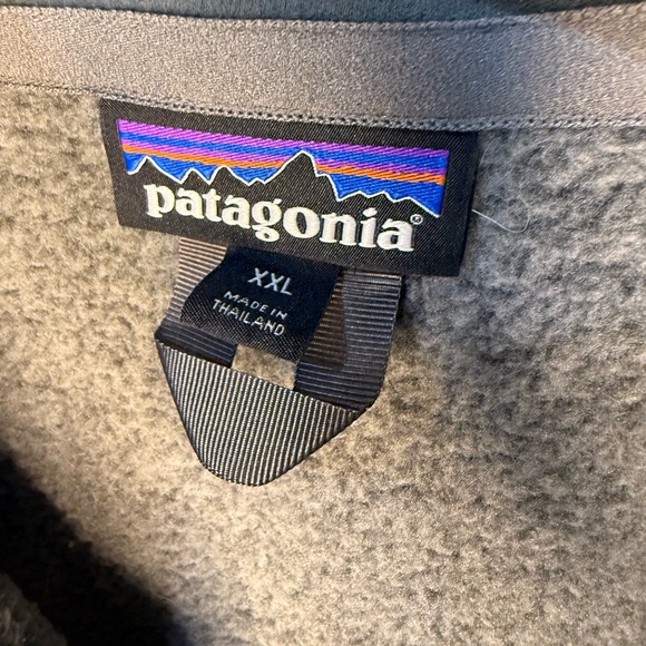 Patagonia Men's Better Sweater 1/4 Zip Charcoal Heather Quarter Zip Fleece XXL - Picture 4 of 7
